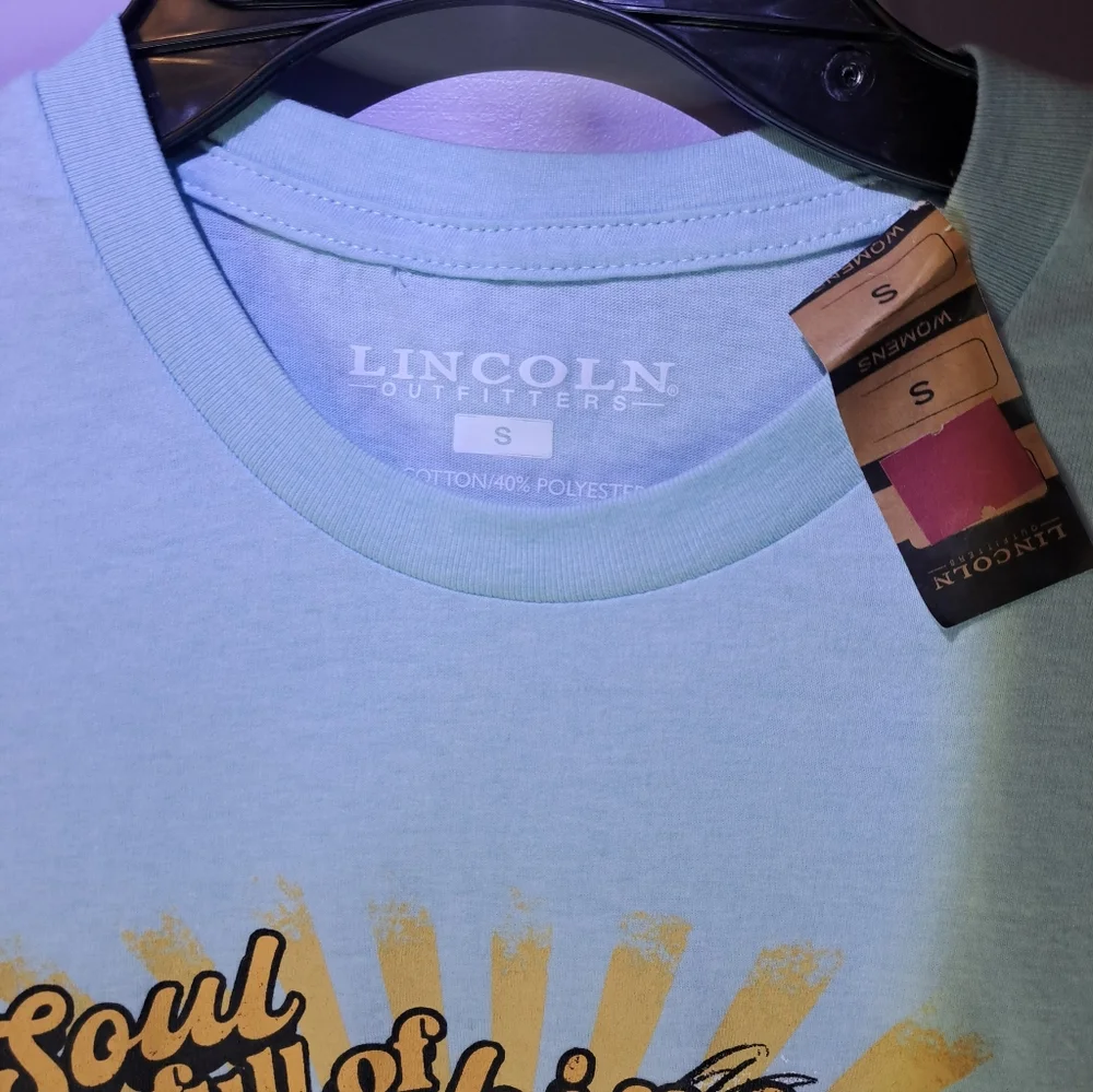 Soulful Sunshine Bird T-Shirt - Blue - Picture 3 of 4